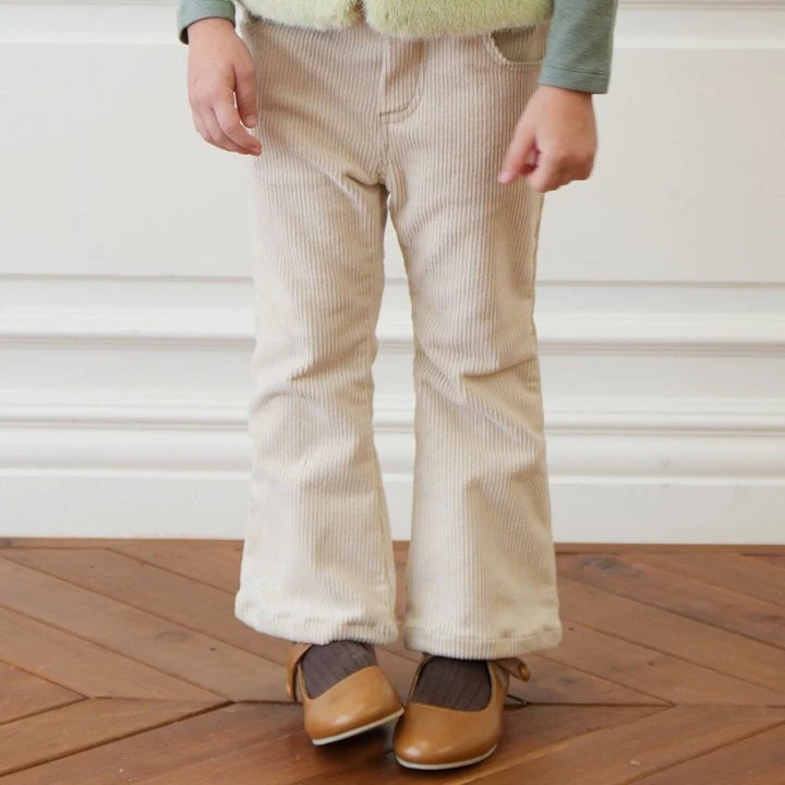 Le Bev - Korean Children Fashion - #kidsstore - Warm Corduroy Span Pants - 2