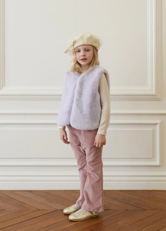 Le Bev - Korean Children Fashion - #kidzfashiontrend - Warm Corduroy Span Pants - 3