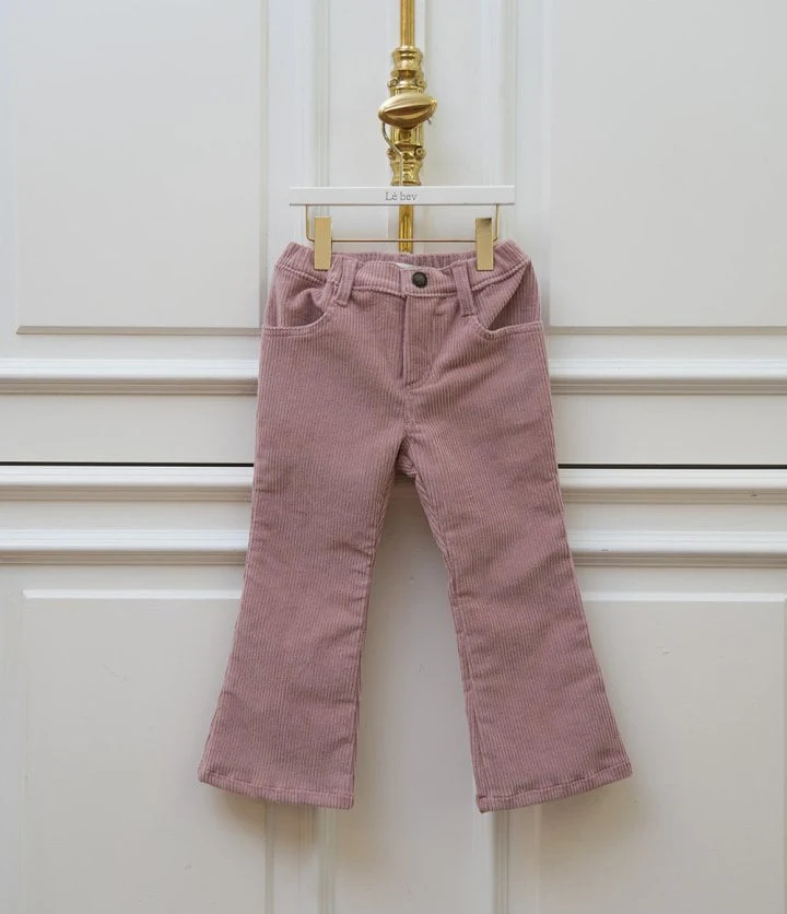 Le Bev - Korean Children Fashion - #todddlerfashion - Warm Corduroy Span Pants - 9