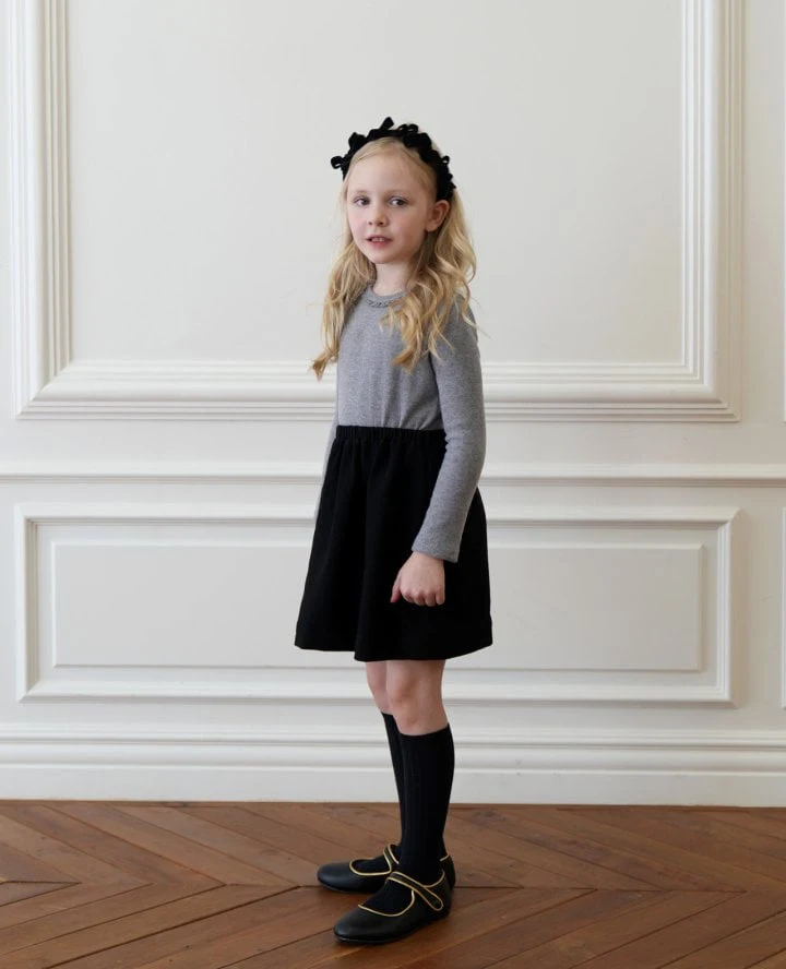 Le Bev - Korean Children Fashion - #toddlerclothing - Cozy Two Tone Dress - 7