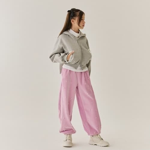 Lilas - Korean Children Fashion - #designkidswear - Sweet Girl Jogger Pants