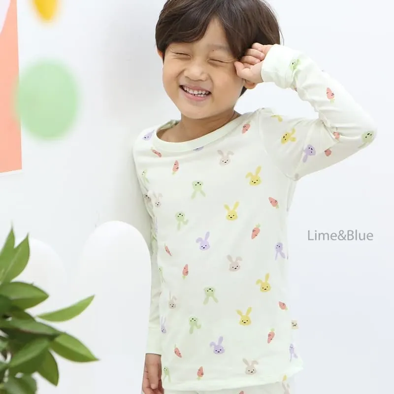 Lime & Blue - Korean Baby Fashion - #babyclothing - Terry Dotted Set - 5