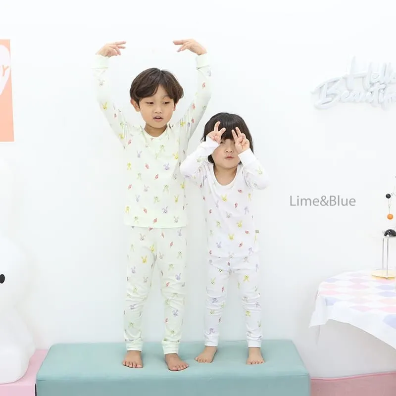 Lime & Blue - Korean Baby Fashion - #onlinebabyshop - Terry Dotted Set