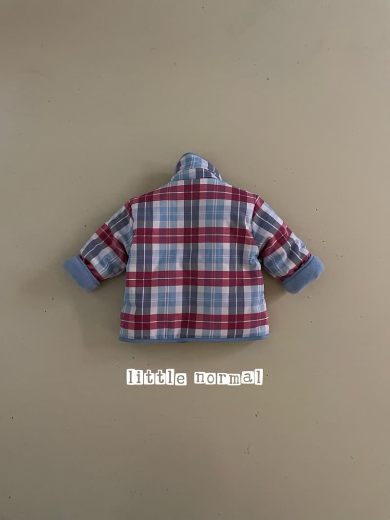 Little Normal - Korean Children Fashion - #kidsstore - Check Padded Jumper - 4