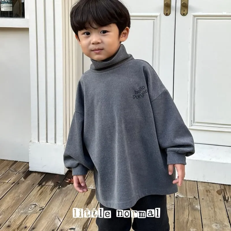 Little Normal - Korean Children Fashion - #magicofchildhood - Factory Turtleneck Tee - 8