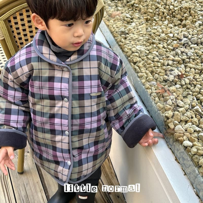 Little Normal - Korean Children Fashion - #magicofchildhood - Check Padded Jumper - 7