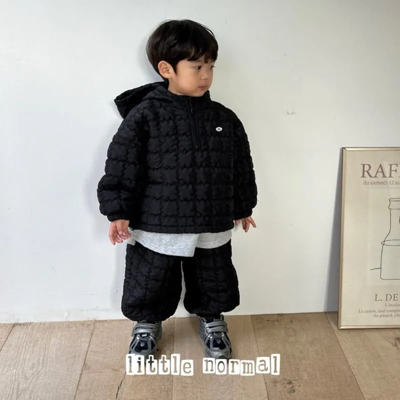 Little Normal - Korean Children Fashion - #todddlerfashion - Embossed Hood Top - 6