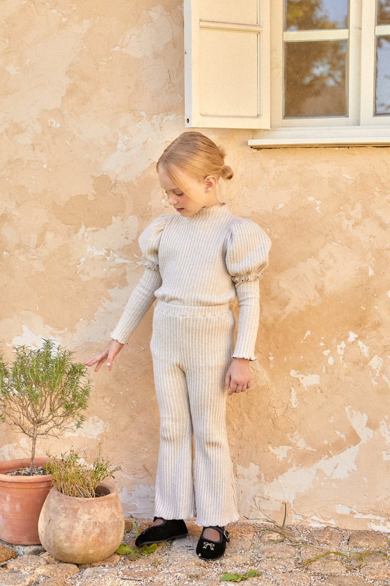 Lolobole - Korean Children Fashion - #discoveringself - Ribbed Bootcut Pants