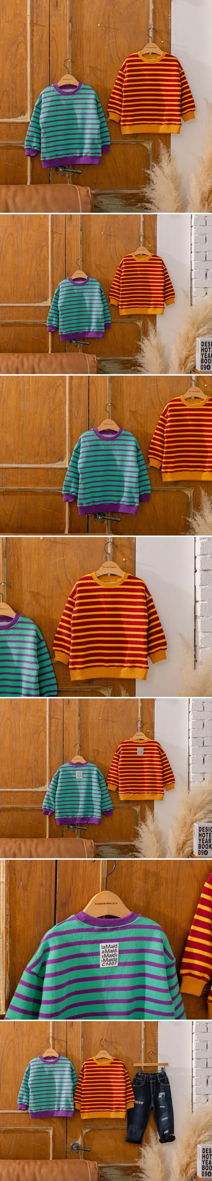 London I - Korean Children Fashion - #childofig - LA Stripe Top - 2