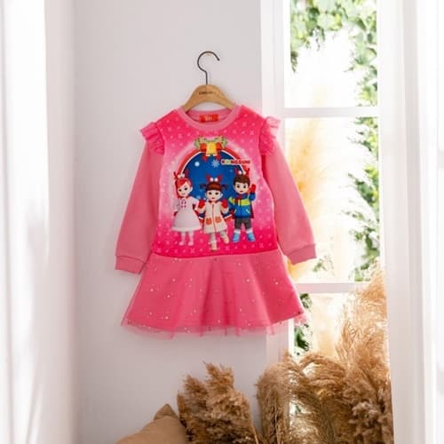 London I - Korean Junior Fashion - #Kfashion4kids - Christmas Kongsuni Dress