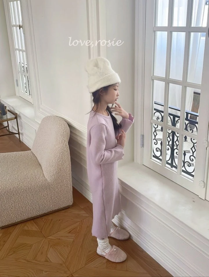 Love Rosie - Korean Children Fashion - #childofig - Candy Fluff Knit Maxi One-piece - 5