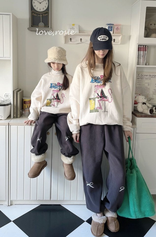 Love Rosie - Korean Children Fashion - #childofig - Ribbon Jogger Pants with Mom - 5