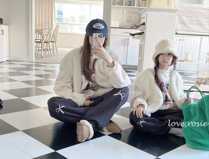 Love Rosie - Korean Children Fashion - #designkidswear - Ribbon Jogger Pants with Mom - 7