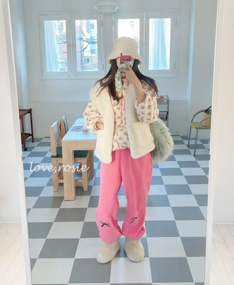 Love Rosie - Korean Children Fashion - #kidsshorts - Jue Jue Zip-up Mom Set - 6