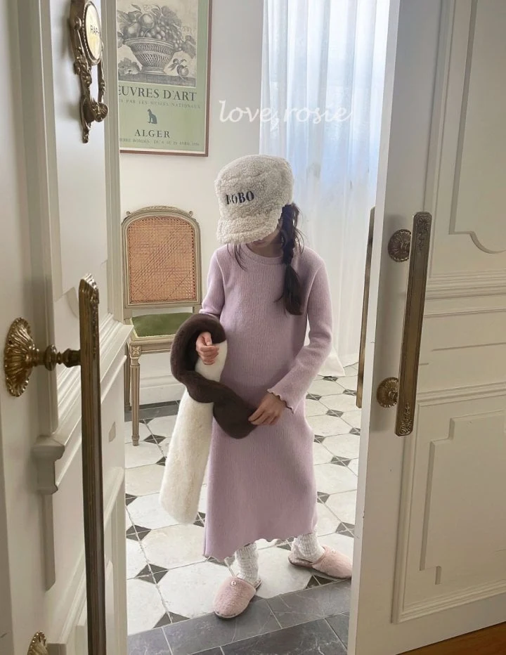 Love Rosie - Korean Children Fashion - #littlefashionista - Candy Fluff Knit Maxi One-piece