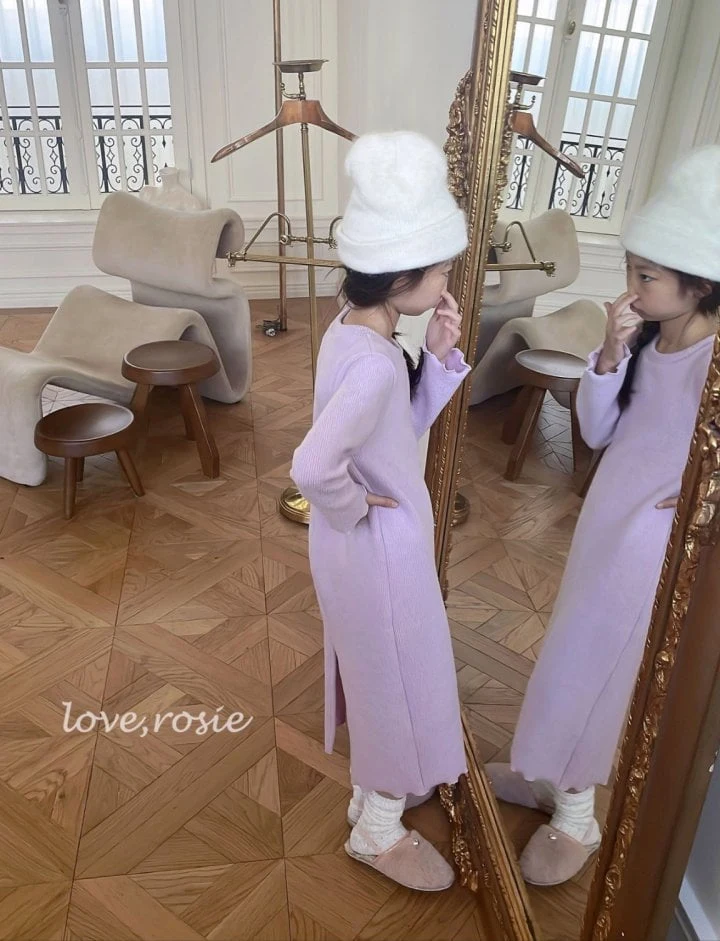 Love Rosie - Korean Children Fashion - #magicofchildhood - Candy Fluff Knit Maxi One-piece - 2