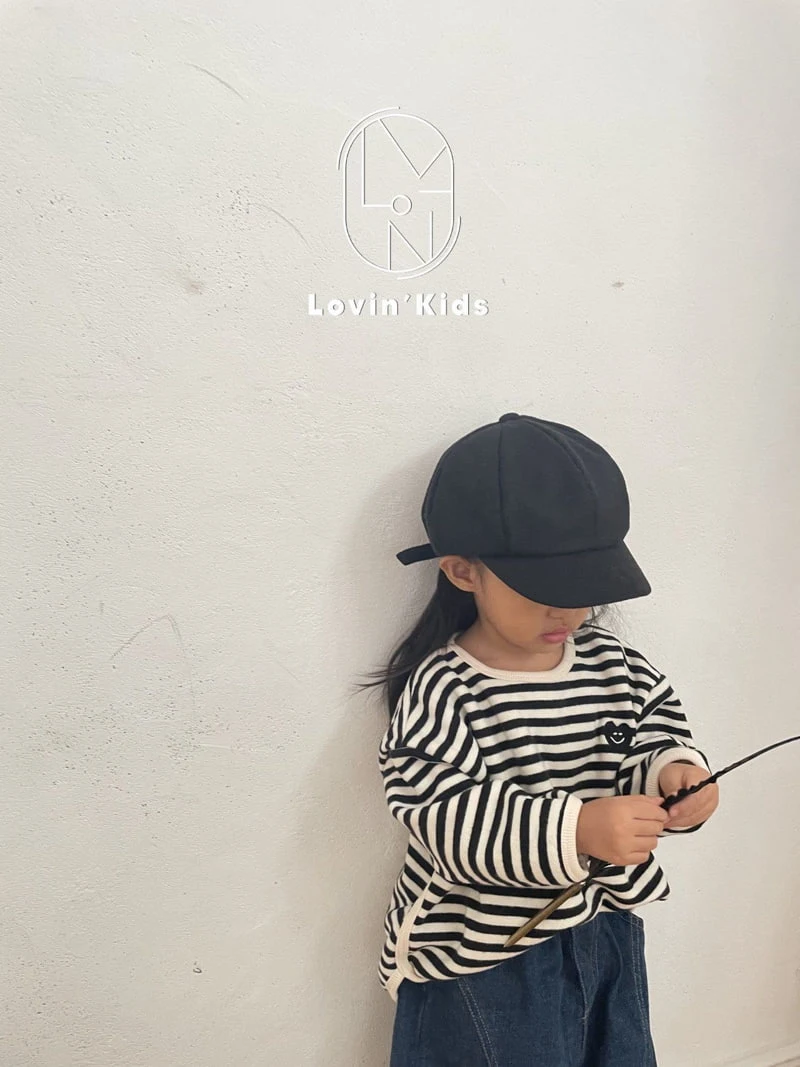 Lovin - Korean Children Fashion - #Kfashion4kids - Stripe Heart Tee - 12