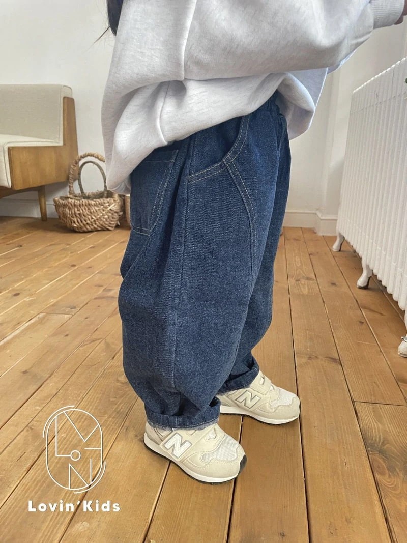 Lovin - Korean Children Fashion - #Kfashion4kids - Morning Roll Denim Pants - 7