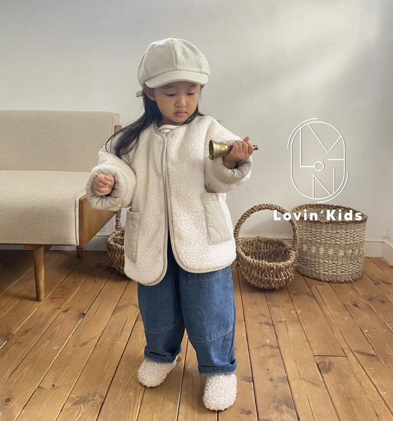 Lovin - Korean Children Fashion - #Kfashion4kids - Pocket Slit Denim Pants - 6