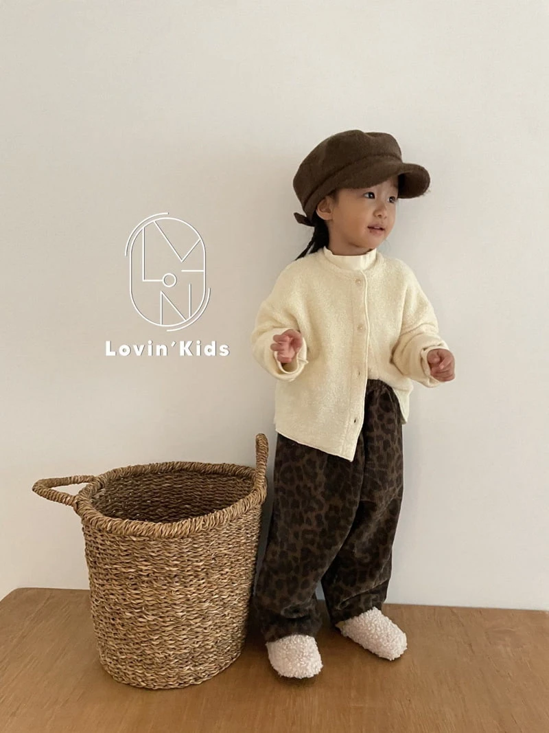 Lovin - Korean Children Fashion - #childofig - Leopard Corduroy Pants - 10