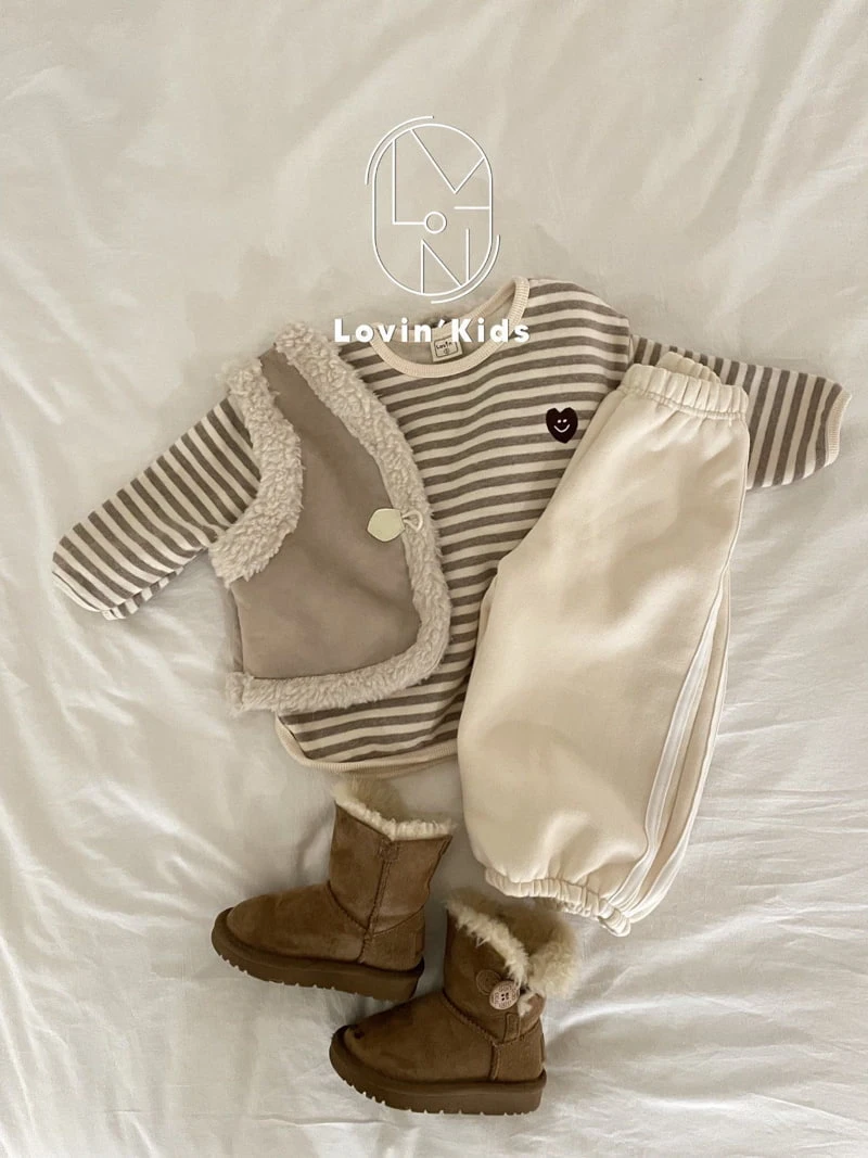 Lovin - Korean Children Fashion - #childrensboutique - Stripe Heart Tee - 5