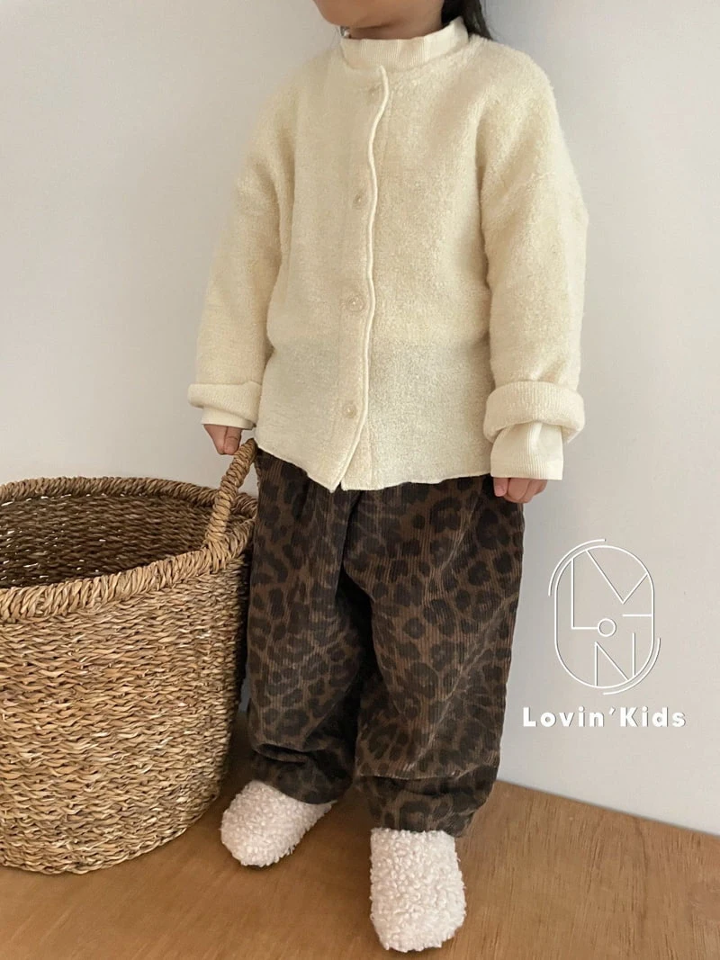 Lovin - Korean Children Fashion - #childrensboutique - Leopard Corduroy Pants - 11