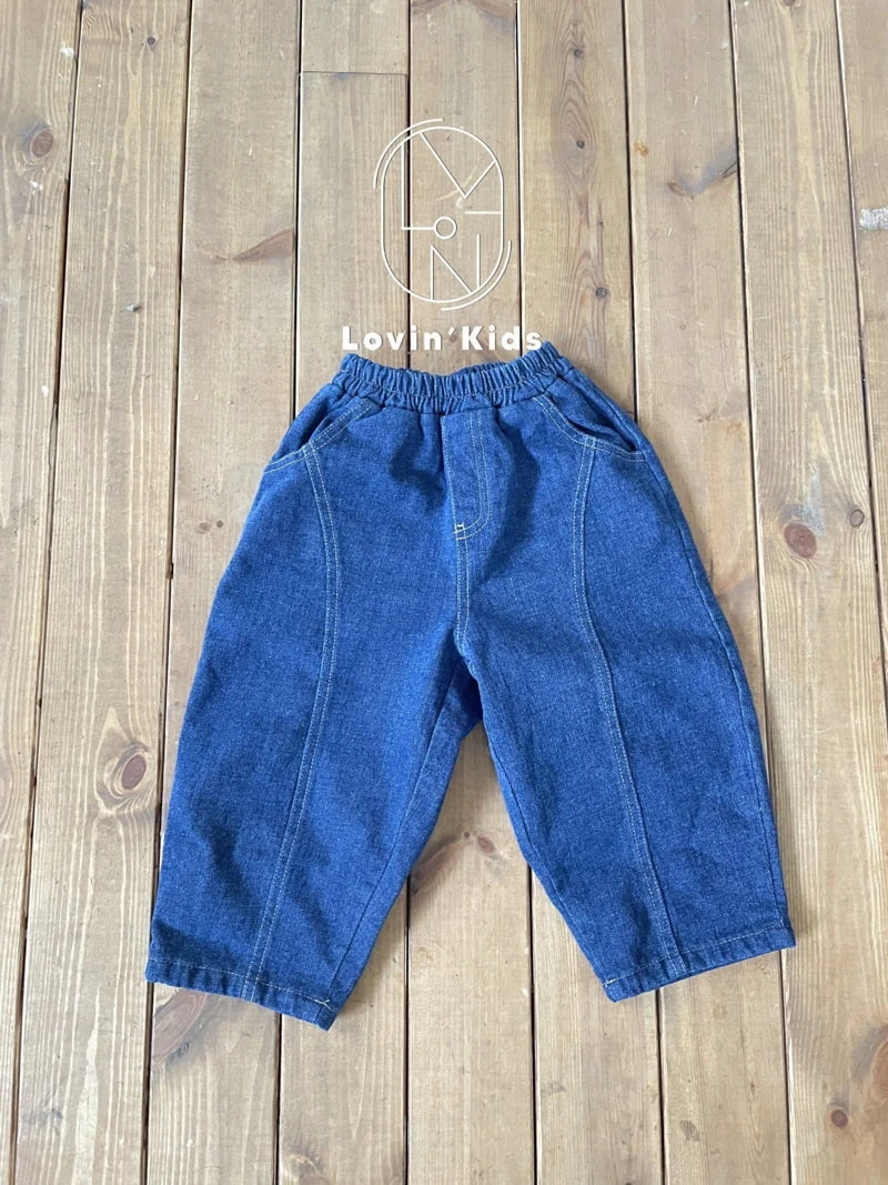 Lovin - Korean Children Fashion - #designkidswear - Morning Roll Denim Pants