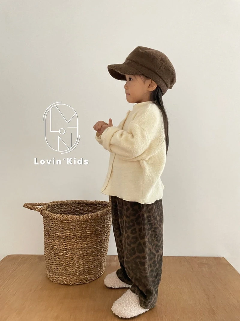 Lovin - Korean Children Fashion - #designkidswear - Leopard Corduroy Pants - 12