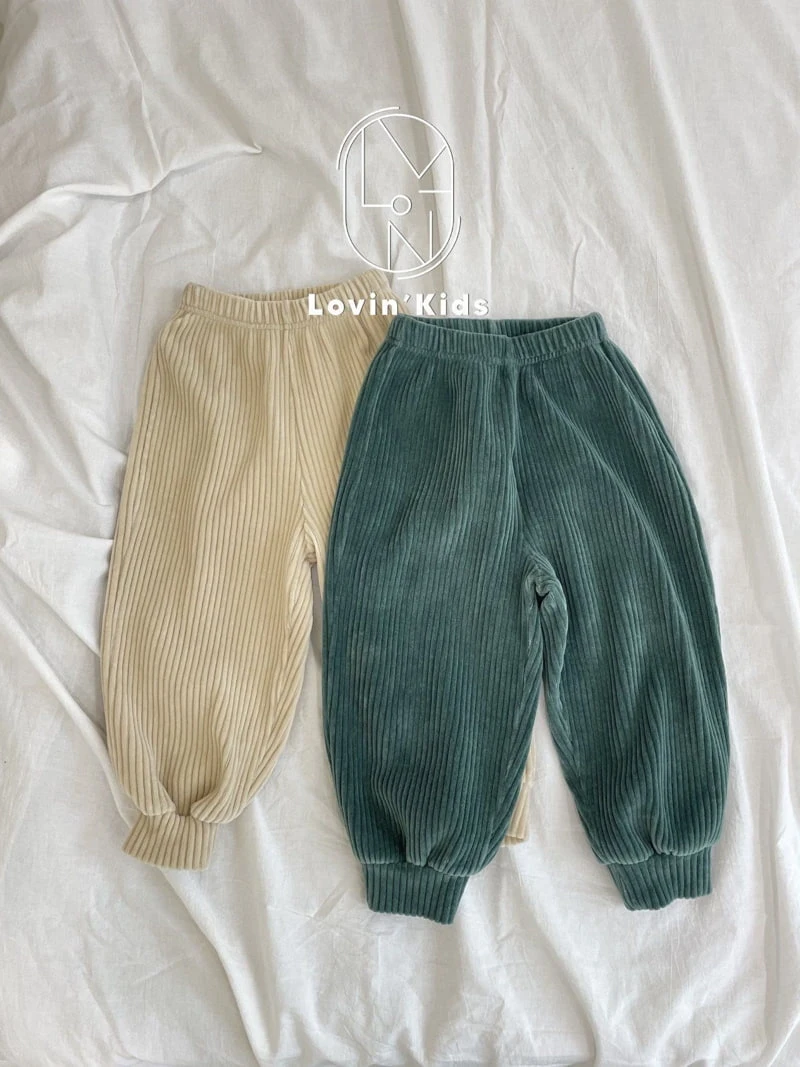 Lovin - Korean Children Fashion - #discoveringself - Veloure Jogger Pants