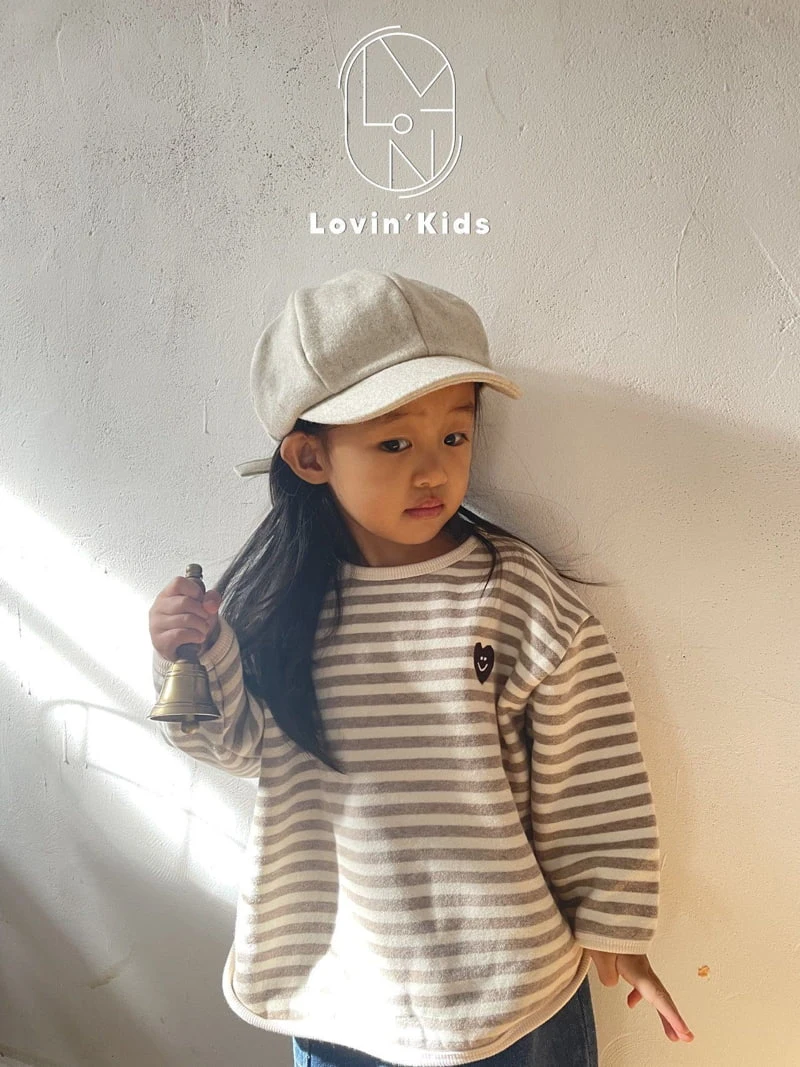 Lovin - Korean Children Fashion - #fashionkids - Stripe Heart Tee - 8