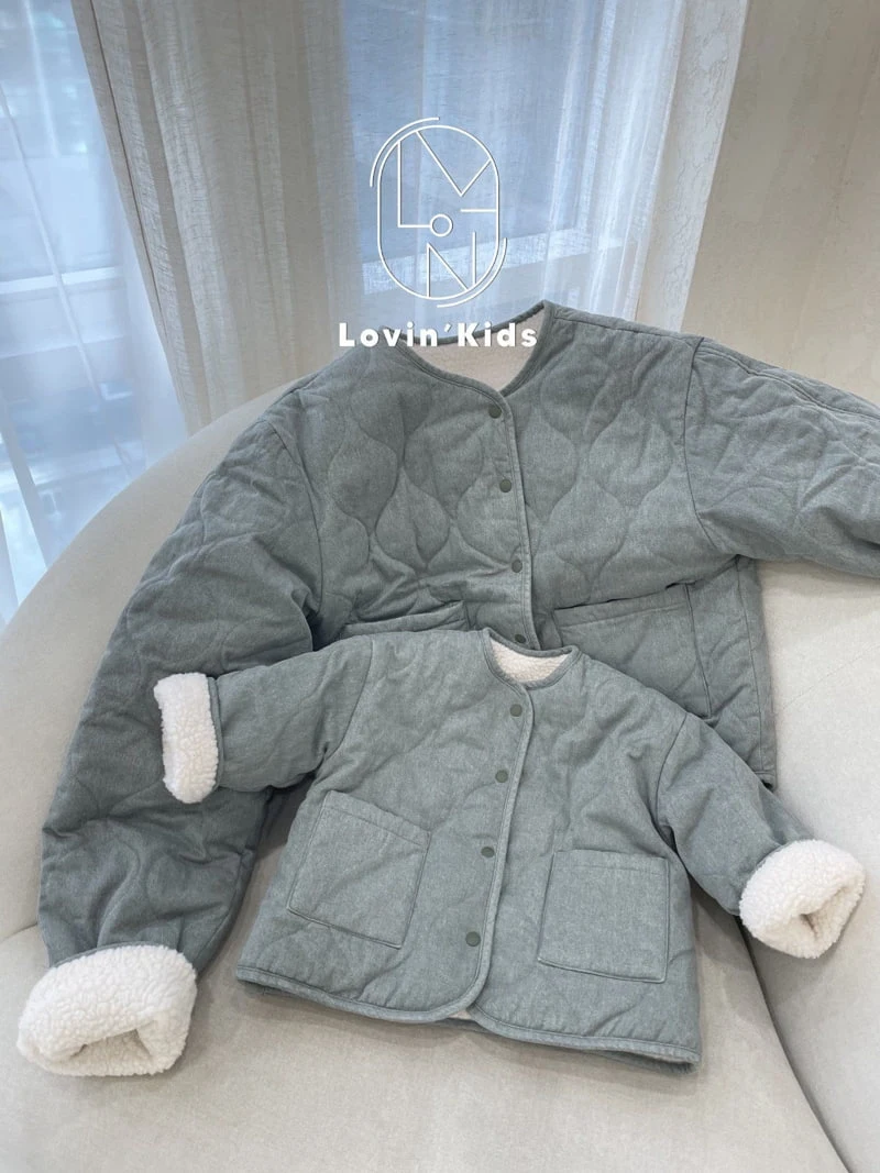 Lovin - Korean Children Fashion - #kidsshorts - Quilting Round Jacket - 6