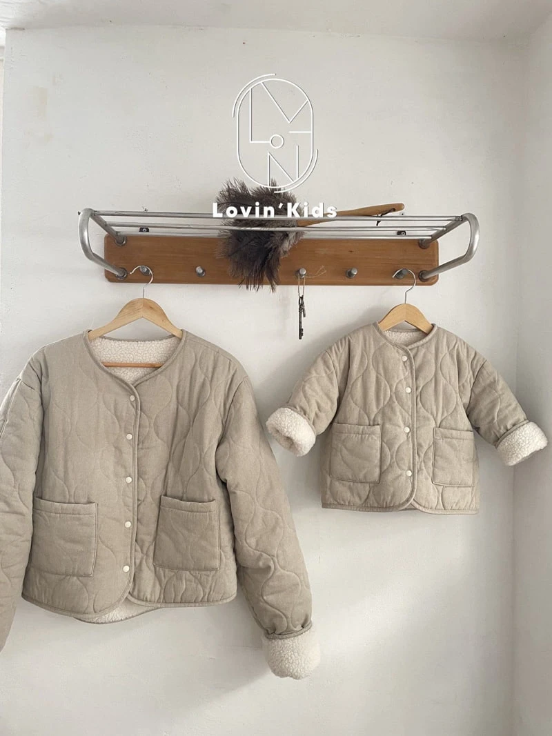 Lovin - Korean Children Fashion - #kidsstore - Quilting Round Jacket - 7