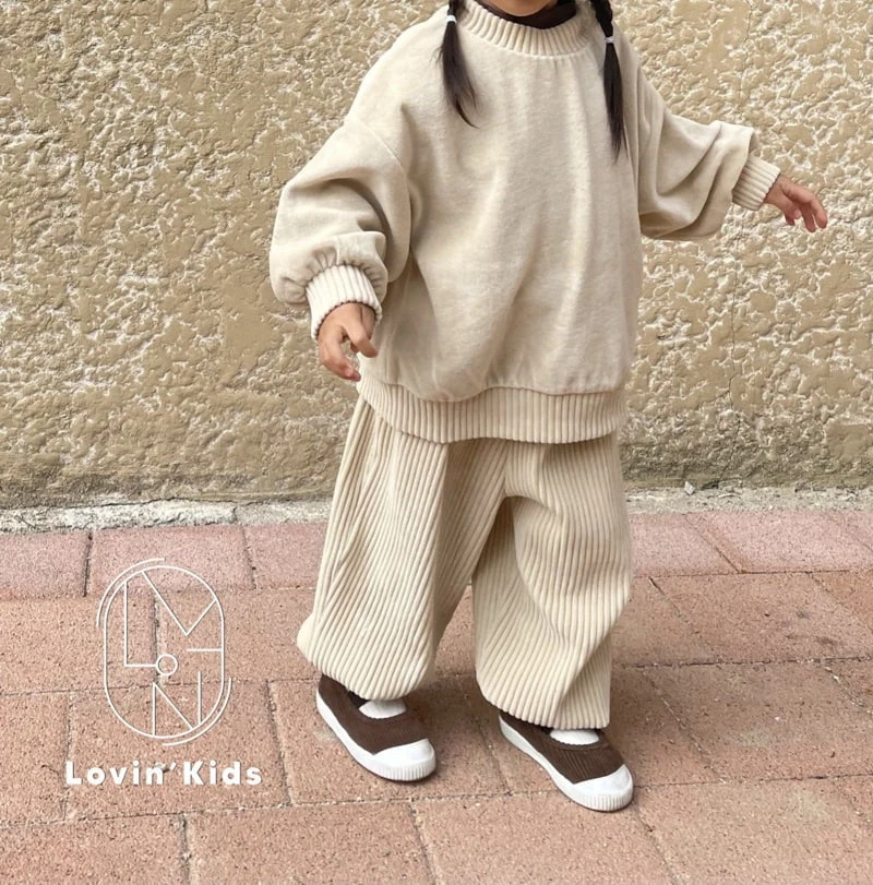 Lovin - Korean Children Fashion - #magicofchildhood - Veloure Jogger Pants - 8