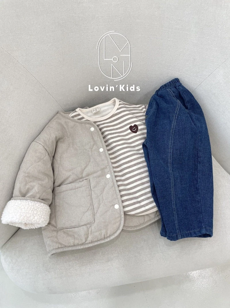 Lovin - Korean Children Fashion - #minifashionista - Morning Roll Denim Pants - 10