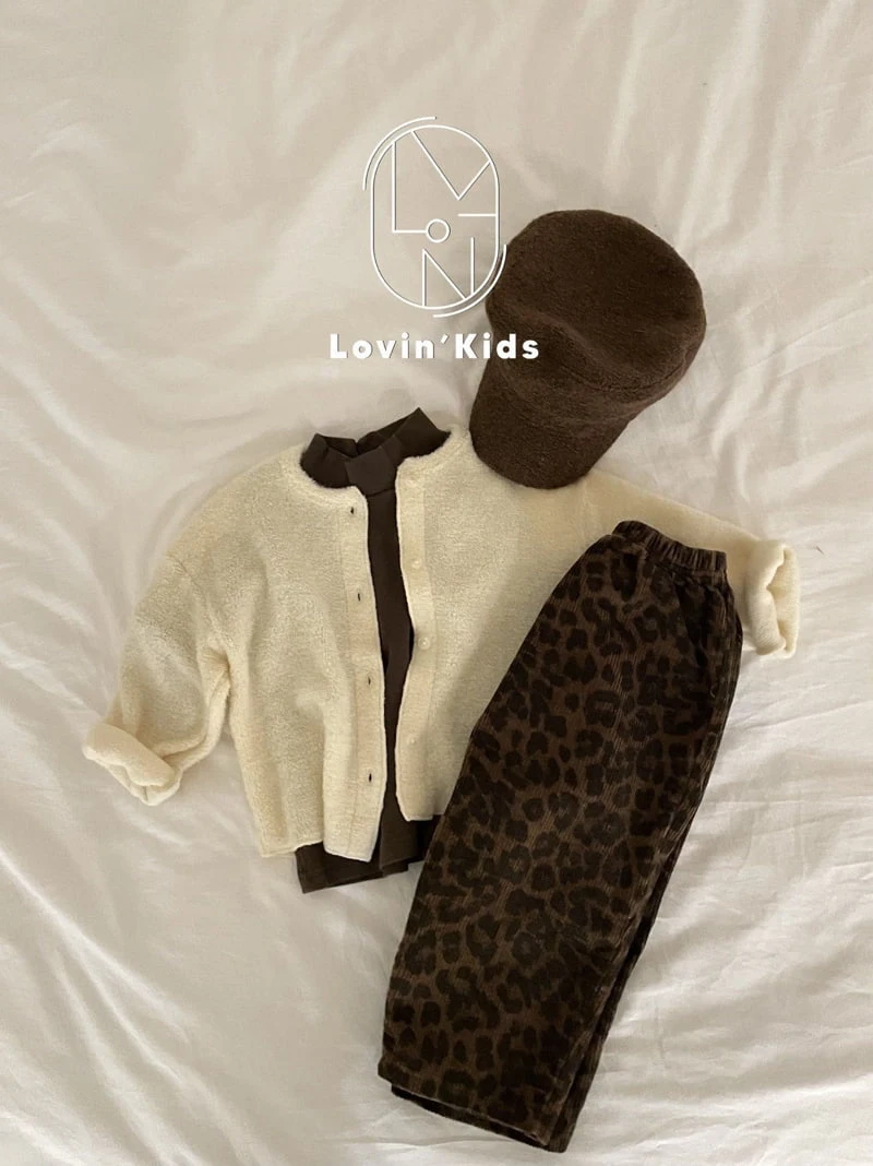 Lovin - Korean Children Fashion - #prettylittlegirls - Leopard Corduroy Pants - 6