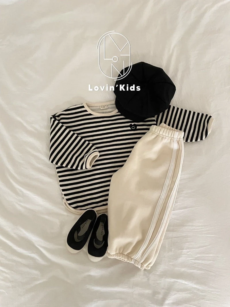 Lovin - Korean Children Fashion - #toddlerclothing - Stripe Heart Tee - 2