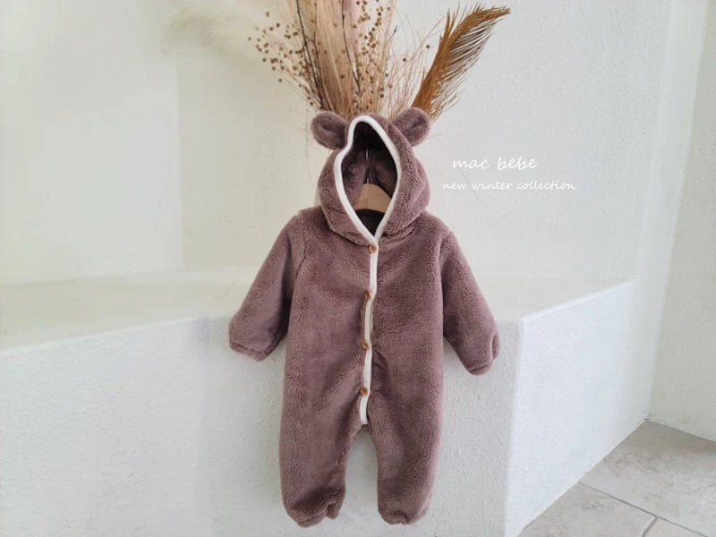 Mac - Korean Baby Fashion - #babyoninstagram - Bear All-in-one - 7