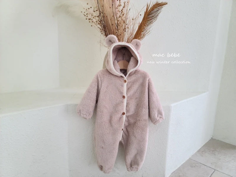 Mac - Korean Baby Fashion - #babyootd - Bear All-in-one - 8