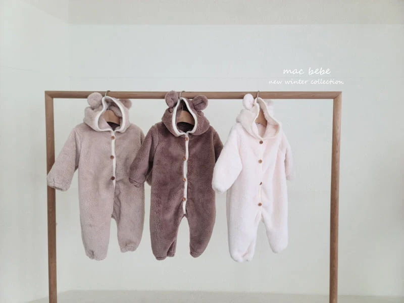 Mac - Korean Baby Fashion - #babyoutfit - Bear All-in-one - 10