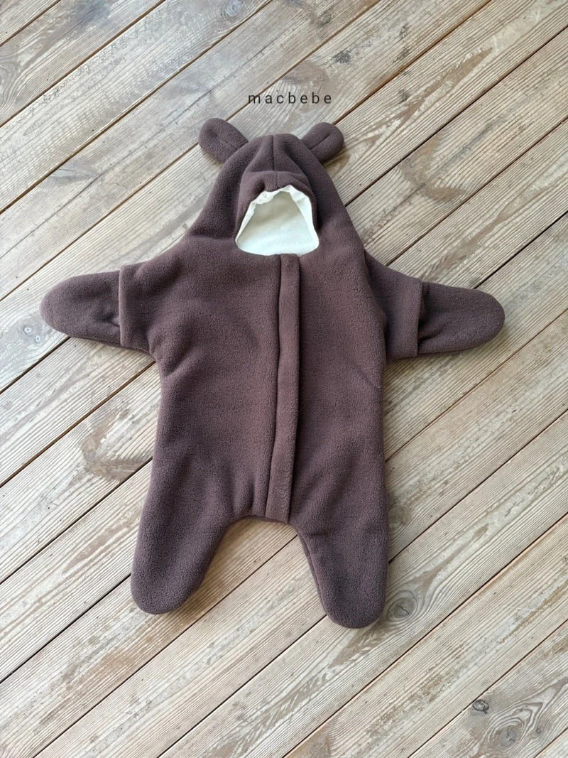 Mac - Korean Baby Fashion - #onlinebabyboutique - Bear Baby Wrap - 8