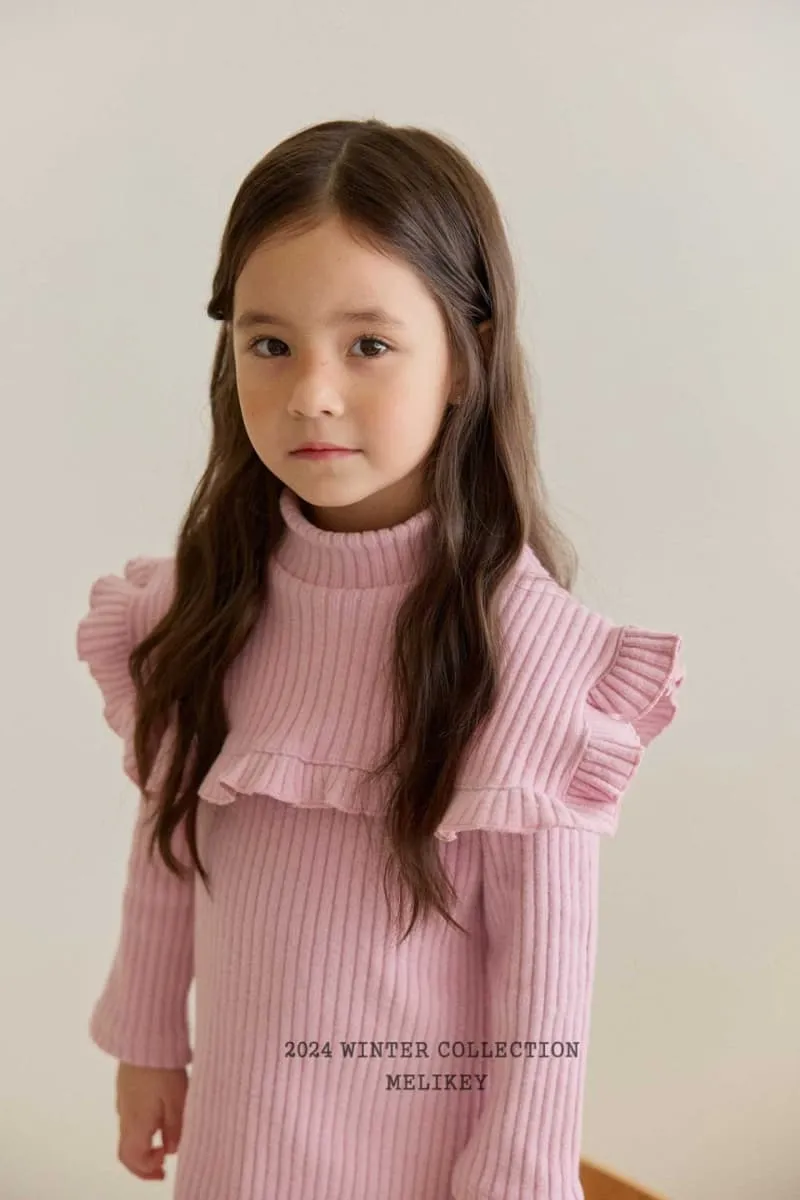 Melikey - Korean Children Fashion - #Kfashion4kids - Cape Frill One-piece - 3