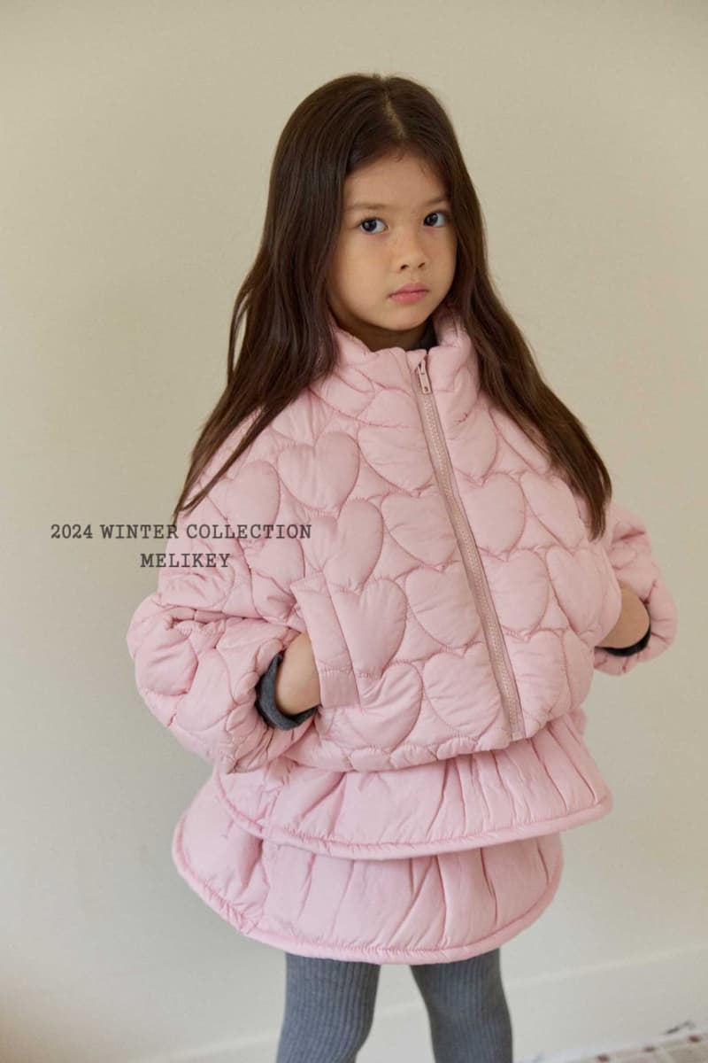 Melikey - Korean Children Fashion - #Kfashion4kids - Heart Balloon Short Padding - 2