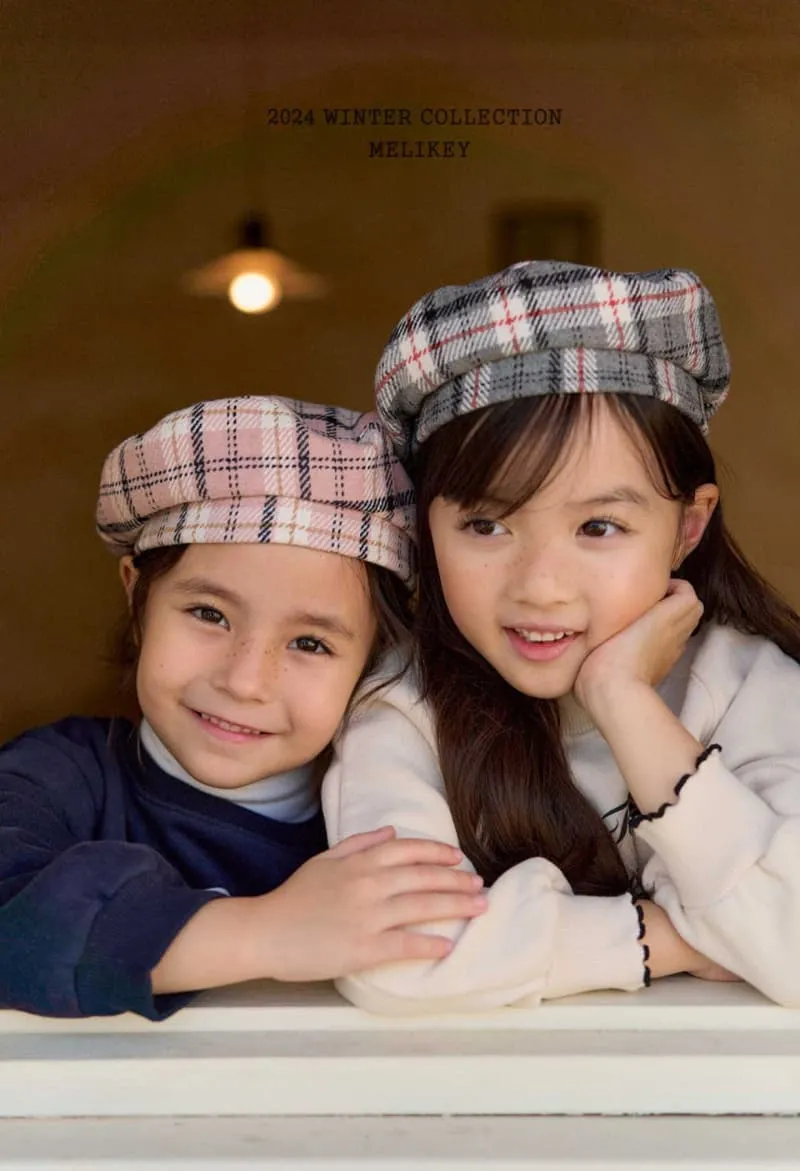 Melikey - Korean Children Fashion - #Kfashion4kids - Check Beret - 8