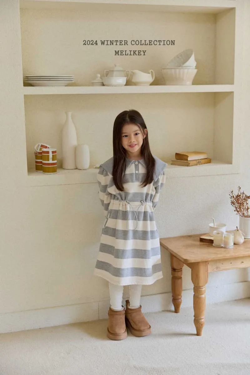 Melikey - Korean Children Fashion - #childofig - Big Stripe String One-piece - 2