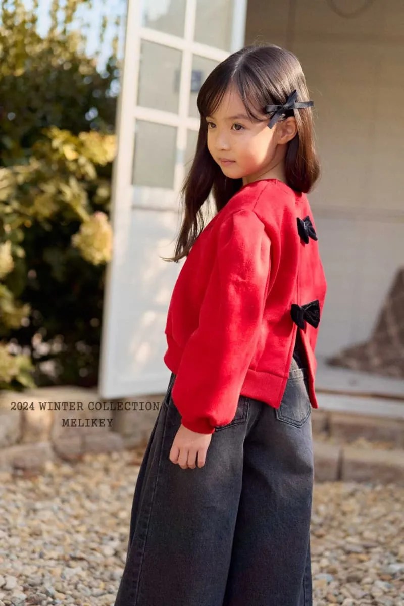 Melikey - Korean Children Fashion - #childofig - Back Ribbon Sweatshirt - 11