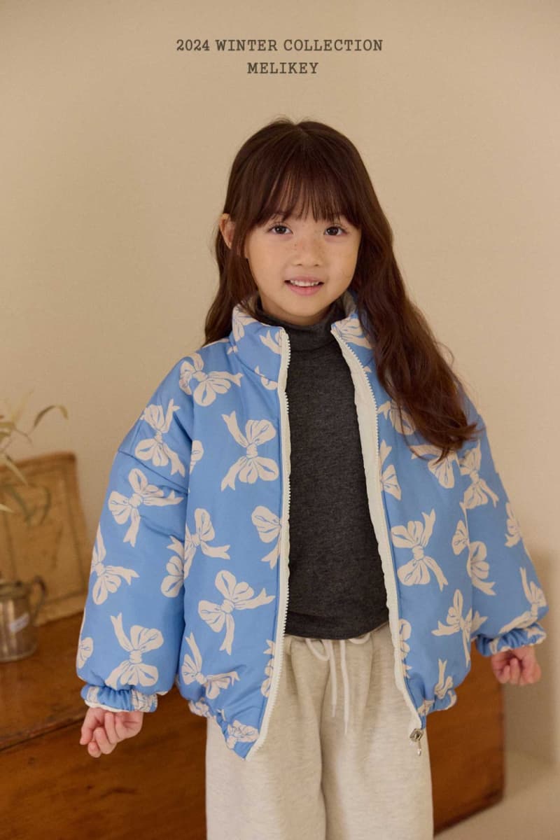 Melikey - Korean Children Fashion - #childofig - Big Ribbon Reversible Padding