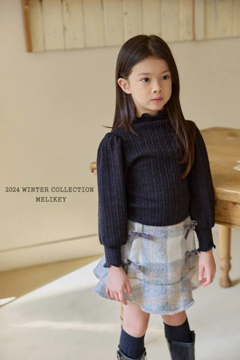 Melikey - Korean Children Fashion - #childofig - Coat Ribbed Puff Tee - 8