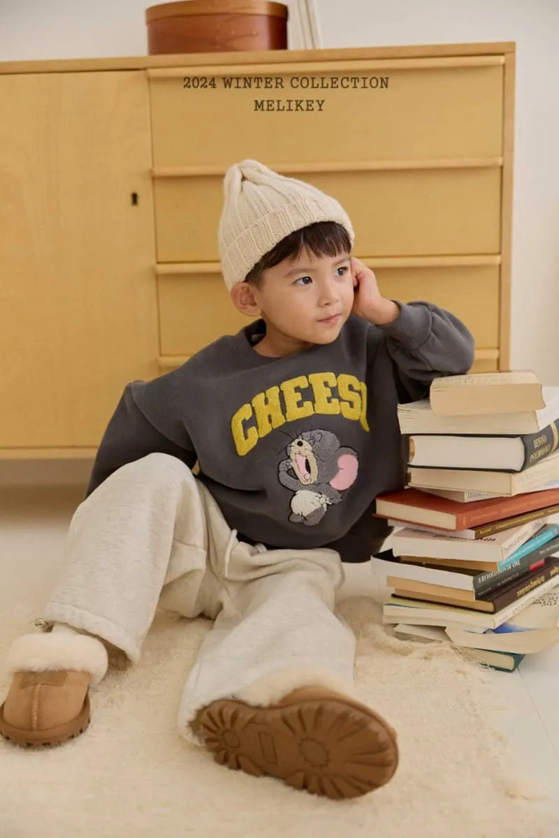 Melikey - Korean Children Fashion - #childrensboutique - Cheese Boucle Sweatshirt 