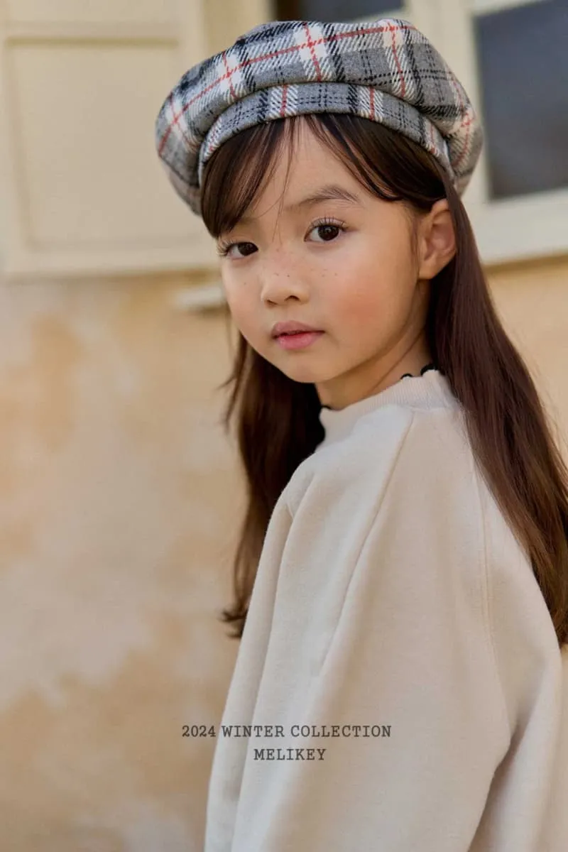 Melikey - Korean Children Fashion - #childrensboutique - Check Beret