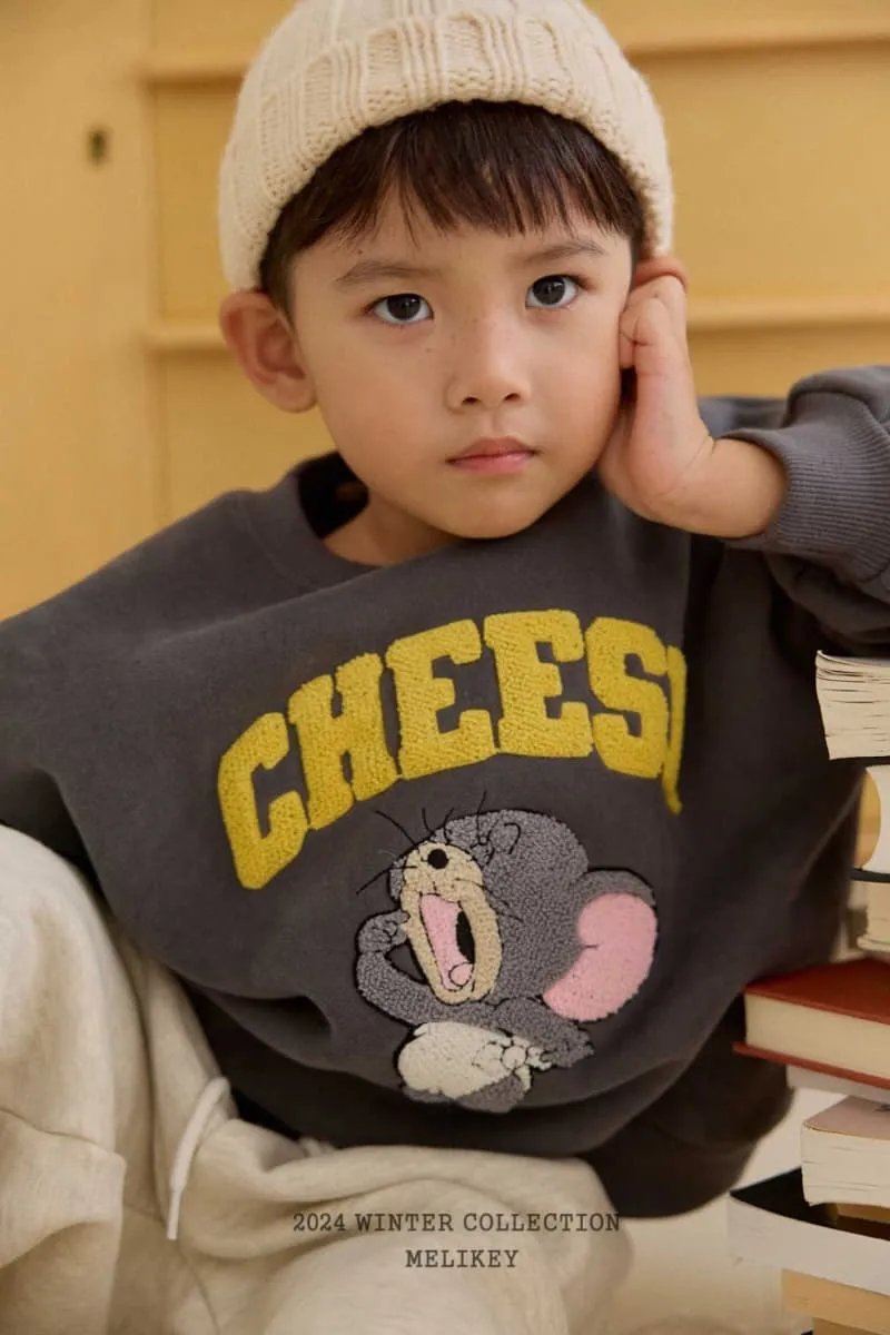 Melikey - Korean Children Fashion - #designkidswear - Cheese Boucle Sweatshirt  - 2